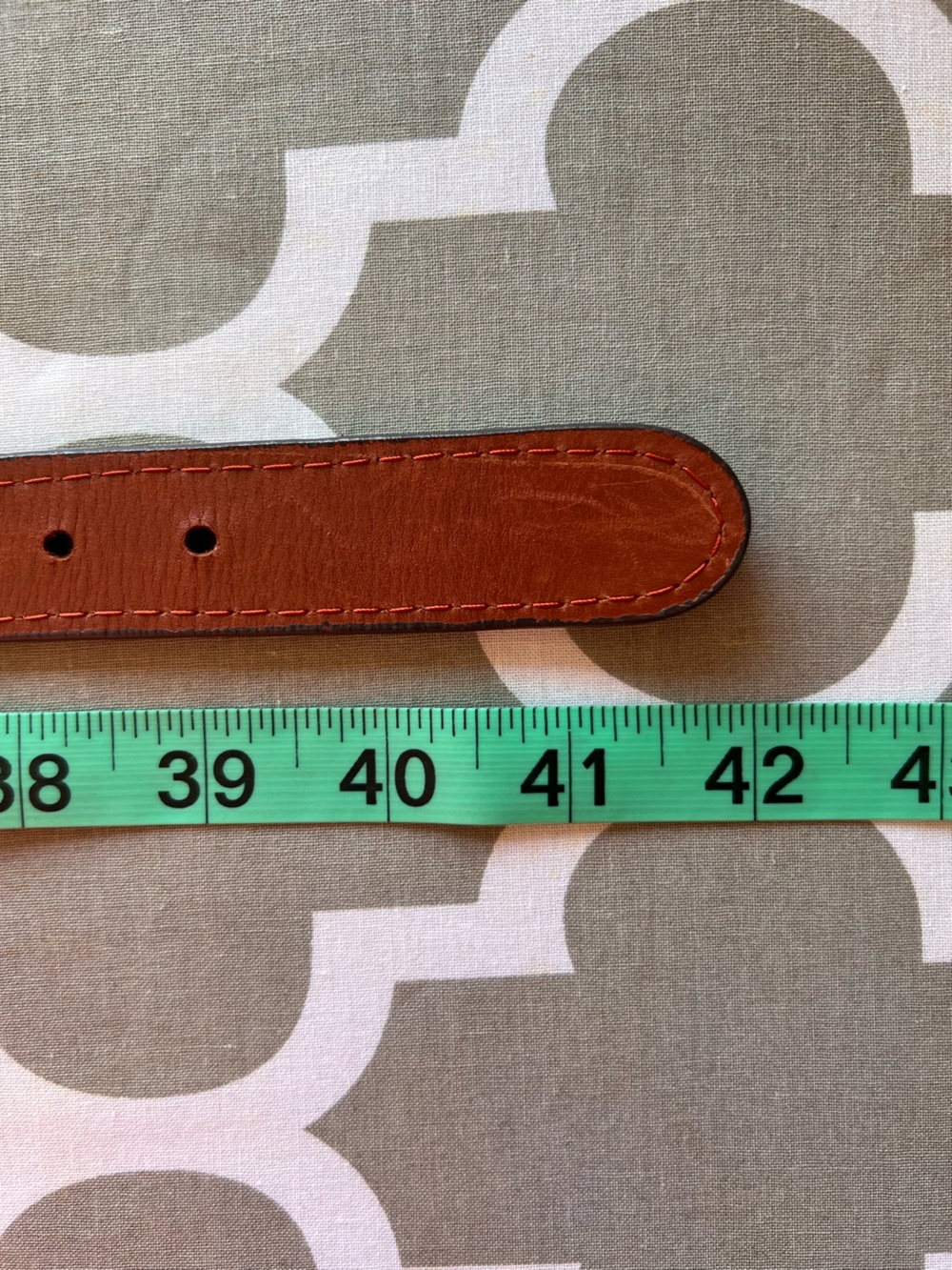 Smathers & Branson Navy Needlepoint Belt with American Flag and Golf Motif - Picture 7 of 7